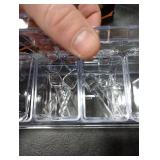 XJMWXHFC Clear Seasoning Box, 4 Pieces Seasoning Rack Spice Pots, Storage Container Condiment Jars Acrylic Seasoning Box with Covers and Spoons for Spice, Sugar, Salt, Sugar, Cardamon, Cinnamon