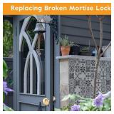 HOME MASTER HARDWARE Brass Door Knobs Set with Spindle, 2-1/4 in Vintage Door Knob, Old Style Door Knob Replacement for Mortise Lock Interior Doors NO SET SCREWS