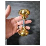 HOME MASTER HARDWARE Brass Door Knobs Set with Spindle, 2-1/4 in Vintage Door Knob, Old Style Door Knob Replacement for Mortise Lock Interior Doors NO SET SCREWS