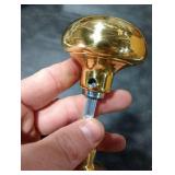 HOME MASTER HARDWARE Brass Door Knobs Set with Spindle, 2-1/4 in Vintage Door Knob, Old Style Door Knob Replacement for Mortise Lock Interior Doors NO SET SCREWS