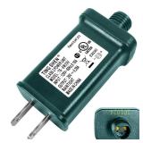 29V LED Power Supply, Christmas Tree Plug Adapter, IP44 Waterproof Class 2 Power Supply for Christmas String Light Inflatable Decorations(TS-8W29V)