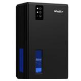 NineSky Dehumidifier,98 OZ Dehumidifiers for Home,(1100 sq.ft) Dehumidifiers for Basement Bathroom Bedroom with Auto Shut Off, Switchable 7 Colors Light(Black)