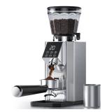 COFIBREWS Burr Coffee Bean Grinder for Home Use with 45 Precise Grinding Settings, Espresso Grinder with Height Adjustable Funnel Stand, LED Touch Panel, Anti-static Design, Micro Switch User Friendly