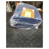 BIOLINEN Navy Bath Towels 24x48 inches 6 Pack | Ultra Soft, Highly Absorbent | 100% Cotton Towels for Bathroom, Gym, Spa, and Hotel Use