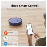 XIEBro Life Robot Vacuum and Mop Combo, Robotic Vacuum Cleaner 2 in 1 with WiFi/App/Voice, Schedule, Water Tank and Dustbin, Self-Charging, Slim, Ideal for Hard Floor, Pet Hair, Carpet