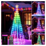 Joomer Christmas Tree Star Lights,7FT 295LED Smart Color Changing Lights with Remote Timer Music Sync Bluetooth App Controlled RGB Light for New Year Christmas Decoration