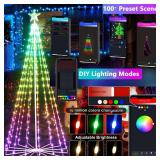 Joomer Christmas Tree Star Lights,7FT 295LED Smart Color Changing Lights with Remote Timer Music Sync Bluetooth App Controlled RGB Light for New Year Christmas Decoration