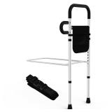 Bed Rails for Elderly Adults Safety - Adjustable Bed Assist Rails for Full Size, Portable Bed Cane for Seniors With Storage Pocket, Hold Up to 330 Lbs, Easy Setup, Bedside Safety and Stability