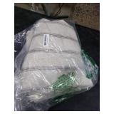 DriftAway Farmhouse Linen Blend Blackout Curtains 84 Inches Long for Bedroom Vertical Striped Printed Linen Curtains Thermal Insulated Lined Treatments for Living Room 2 Panels W52 x L84 Linen Grey