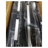 Furnulem Black Dresser with 5 Drawers, Vertical Storage Tower Fabric Dresser for Bedroom, Hallway, Entryway, Nursery, Closet Organizer, Nightstand Bedside Table Furniture, Sturdy Steel Frame, Wood Top