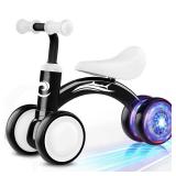 Colorful Lighting Baby Balance Bike Toys for 1 Year Old Boy Gifts, 10-36 Month Toddler Balance Bike, No Pedal 4 Silence Wheels&Soft Seat First Riding on Toys, One Year Old Boy Birthday Gifts.