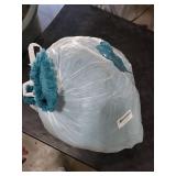 Whale Flotilla Fuzzy Fleece King Size Blanket for Bed, Soft Fluffy Jacquard Waffle Blankets for All Season, Lightweight and Warm, 90x104 Inch, Teal