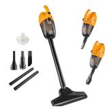 PRE OWNED MAY OR IS MISSING PIECES Hoteche Corded Stick Vacuum Cleaner, 15KPa Suction Power, 0.8L Dirt Capacity, High-Efficiency Electric Broom for Home & Office Cleaning - Retail: $29