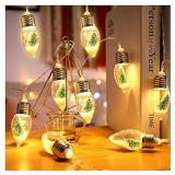 HFXXAD 13FT Christmas Tree Snow Globe String Lights, 20 LED Clear Bulbs Christmas Tree String Lights for Bedroom, Wedding, Table Decoration, Outdoor Garden Party, Home Party Decorate(2 pcs) - Retail: 