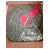 Teoytm 4 Pcs Christmas Wreaths for Front Door, 15 Inch Fluffable Artificial Norfolk Pine Wreath with Red Bow, Easy to Shape for Full & Lush Look, Indoor Outdoor Holiday Decor - Retail: $48