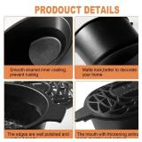 Quantfire Wood Stove Steamer Rust Resistant,Fireplace Humidifier Pot Cast Iron Steamer for Home Indoor Decorative,2.5 Quart Capacity Matte Black - Retail: $37