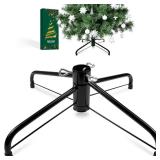 DIDOSJME Metal Chritstmas Tree Stand, 16.55 Inch Christmas Tree Stand for 3 to 7ft Christmas Trees,fits 0.5-1.35 inch Pole,Folding Christmas Tree Stand - Retail: $19