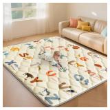 Baby Play Mats for Floor - 74âx50â Playmat for Baby and Toddlers Infants - Foam Play Mat - Infant Mats for Floor Play Thick - Tummy Time Floor Mat - Retail: $36