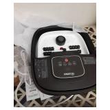 HOSPAN Collapsible Foot Spa with Heat, Bubble, Red Light, and Temperature Control, Foot Bath Massager with 8 Shiatsu Massage Rollers, Pedicure Foot Spa for Relaxation and Stress Relief, Black - Retail