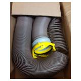 Camco Revolution 10-Foot Camper/RV Sewer Hose Kit - Features Pre-Attached 360-Degree Rotating Fittings - Includes Wire Guards (39639) - Retail: $31