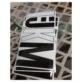 Missing Some Letters 21 Sheets 6 Inch Letter Stickers, Self Adhesive Vinyl Capital Alphabet Punctuation Stickers for Mailbox, Crafts, Notice Boards - Black - Retail: $10