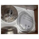 Ceiling Fans with Lights and Remote Control, 42 Inch Flush Mount Ceiling Fan with Quiet Reversible DC Motor, Dimmable LED Lighting, 6 Speeds, Timer, Nickel Ceiling Fan for Bedroom Living Room - Retail