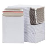 Stockroom Plus Mailing Envelopes - 6 x 8 in, White, 100-Count, Flat - Heavy Duty Cardboard Envelopes & Mailers for Photos, Documents & Trading Cards - Stay Flat Mailers