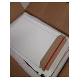 Stockroom Plus Mailing Envelopes - 6 x 8 in, White, 100-Count, Flat - Heavy Duty Cardboard Envelopes & Mailers for Photos, Documents & Trading Cards - Stay Flat Mailers