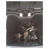 tebiete Dog Poop Trash Can Outdoors Pet Waste Station with Lid Dog Waste Disposal Container with Removable Inner Bin Bucket Hands-Free Pedal Garden Yard Home with 5Rolls Waste Bags, Black - Retail: $5