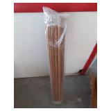 LazBlinds No Tools No Drill Cordless Bamboo Roman Shades, Light Filtering Window Treatment, Roll Up Bamboo Blinds for Windows 37