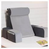 Vekkia 21\" Reading Pillow for Sitting in Bed â 60Â° Ergonomic Wedge Back Pillow, XL Side Pockets, Removable Cover, Support Chair for TV, Gaming, Working, Nursing, Recovery in Bed/Floor,Lightwe