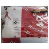 BEIMO Christmas Area Rug 8x10 for Living Room, Washable Rug for Bedroom, Christmas Home Decor, Holiday Print Carpet, Low Pile Non Slip Mat with Rubber Backing, Red White Checkerboard