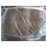 ROFIEJOX Rocking Chair Cushion - Plaid Corduroy Fabric, High-Density Sponge, Durable Comfort Non-Slip Bottom Tufted Seat Pads with Ties, Plaid Corduroyï¸±Reseda Green, 44x19x4 inch - Retail: $50