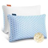 Love Attitude Shredded Memory Foam Pillows King Size Set of 2, Cooling Pillow Firm and Soft Adjustable for Side Back Stomach Sleepers - Retail: $58