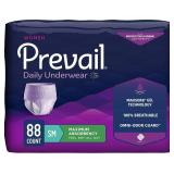 Prevail Proven - Small Pull-Up Incontinence Protective Underwear for Women Maximum Absorbency, 88 Count (4 Packs of 22) - Retail: $54