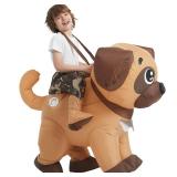 RQUXMT Blow Up Party Costume,Inflatable Costumes for Kids,Dog Inflatable Costume,Halloween Costumes for Boys Girls (7-10YRS) - Retail: $30