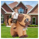 RQUXMT Blow Up Party Costume,Inflatable Costumes for Kids,Dog Inflatable Costume,Halloween Costumes for Boys Girls (7-10YRS) - Retail: $30