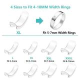 Invisible Ring Size Adjuster for Loose Rings Ring Adjuster Fit Wide Rings with Jewelry Polishing Cloth - Retail: $10