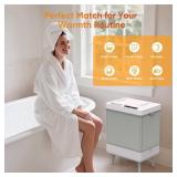 WEETALL Hot Towel Warmer Bucket for Bathroom: 35L Large Quick Heat Hot Warming Tub - Blanket Heater Towel Warmers Bucket with Timer - Portable Housewarming Luxury Spa Gift at Home - Retail: $80