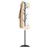 Yoobure Coat Rack Freestanding with Natural Marble Base - Coat Tree with 8 Hooks Heavy Duty Coat Hanger Stand, Metal Coat Rack Stand for Jacket, Hat, Clothes & Bag, Hall Tree Hat Rack for Entryway - R