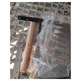 Pre Owned Upgraded Weed Puller Tool, Rust-Proof Manual Weed rake (cultivates Soil with Wooden Handle), 8-Tine Manganese Steel Iron rake for Gardening/Weeding, Gardinia uprooting Tool - Retail: $25