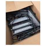 Akpgf 8 Pack 50W Black Light, LED Blacklight Flood Light with US Plug and Switch, Black Lights for Glow Party,Halloween,Body Painting,Birthday Party,Fluorescent Painting and Fluorescent Tapestry - Ret