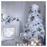 KI Store Dark Blue Christmas Balls 20pcs 3.15-Inch Christmas Tree Decoration Ornaments for Xmas Tree Holiday Wreath Garland Decor Ornaments Hooks Included - Retail: $18