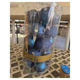 KI Store Dark Blue Christmas Balls 20pcs 3.15-Inch Christmas Tree Decoration Ornaments for Xmas Tree Holiday Wreath Garland Decor Ornaments Hooks Included - Retail: $18