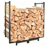 Firewood Rack Outdoor, 30\"L x 31\"H inch Indoor Fire Wood Pile Storage Stacker, Rustproof Waterproof Log Rack for Fireplace Wood Organizer - Retail: $20