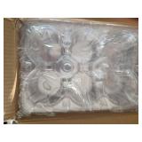 NPLUX 6 Count Cupcake Containers 15 Pack Cupcake Holders Clear Plastic Stackable Cupcake Boxes with Detachable Tall Dome Lids for 90 Cupcakes, BPA Free, Standard Size - Retail: $16