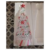 Yinns Christmas Tree Light Up, Acrylic Christmas Tree with LED Lights and Christmas Music, Candy Xmas Tree Tabletop Decor for Indoor Home Party Supplies,13 inches