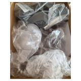 Nuogo 6 Pcs Coffee Syrup Dispenser Set 750ml, 500ml, 300ml, 150ml Pet Black Syrup Bottles with Pump Dispenser 27 Labels for Coffee Bar Kitchen Accessories Portable Travel(25.4 oz,Prismatic) - Retail: 