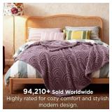 Bedsure GentleSoft Fleece King Size Blanket for Bed - Super Soft & Cozy, Fluffy Blankets for Women & Girls, Ideal for Sofa & Couch, Light Purple, 108x90 Inches - Retail: $33