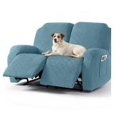 Timeles Recliner Covers Extra Wide Recliner Loveseat Covers Oversized Reclining Couch Covers Sofa Slipcovers Stretch Soft Washable (Two-Seater Oversized, Teal) - Retail: $65